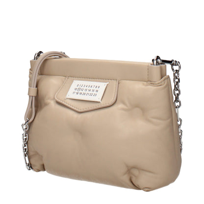 Maison Margiela Beige Leather Crossbody Bag