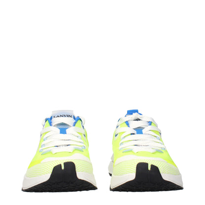 Lanvin Yellow Fabric Athletic Sneakers