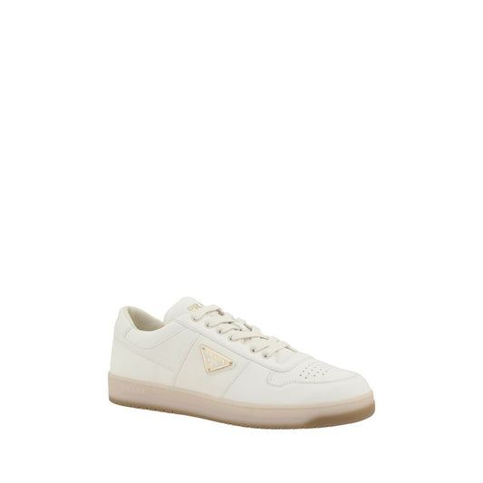 Prada White Lamb Ovis Aries Aries Low Top Sneakers